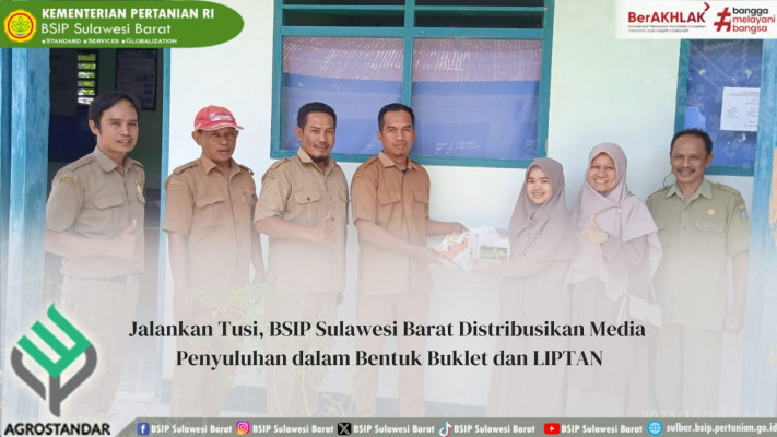 Jalankan Tusi, BSIP Sulawesi Barat Distribusikan Media Penyuluhan dalam Bentuk Buklet dan LIPTAN